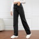 2025 new cross-border European and American high-waisted washed women's jeans, Amazon's fashionable and versatile long straight-leg pants. 2025 new cross-border European and American high-waisted washed women's jeans, Amazon's fashionable and versatile long straight-leg pants.