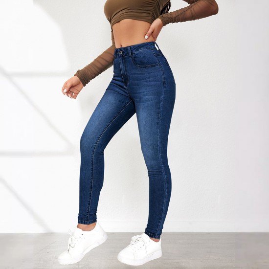 2025 Cross-Border Amazon Independent Autumn Hot Girl Skinny Jeans: Streetwear High-Waisted Stretch Skinny Pants for Women 2025 Cross-Border Amazon Independent Autumn Hot Girl Skinny Jeans: Streetwear High-Waisted Stretch Skinny Pants for Women