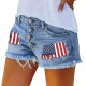 2025 trendy European and American buttoned printed patch denim shorts for women, cross-border trade ripped tassel hot pants wholesale. 2025 trendy European and American buttoned printed patch denim shorts for women, cross-border trade ripped tassel hot pants wholesale.
