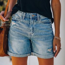 2025 Summer eBay Amazon Wish Street Ripped Straight-Leg Jeans for Women, Foreign Trade Trendy Brand