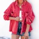 Factory direct sales of 2025 new cross-border European and American lapel, long-sleeved, retro, street style, ripped, raw-edge denim jacket for women. Factory direct sales of 2025 new cross-border European and American lapel, long-sleeved, retro, street style, ripped, raw-edge denim jacket for women.