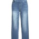 2025 American water Washed long wide-leg women's trousers, new multi-color slim straight-leg denim pants in stock.