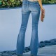 2025 Factory Direct Cross-Border European and American High-Waisted Jeans, Flared Pants, Xintang Jeans for Women 2025 Factory Direct Cross-Border European and American High-Waisted Jeans, Flared Pants, Xintang Jeans for Women