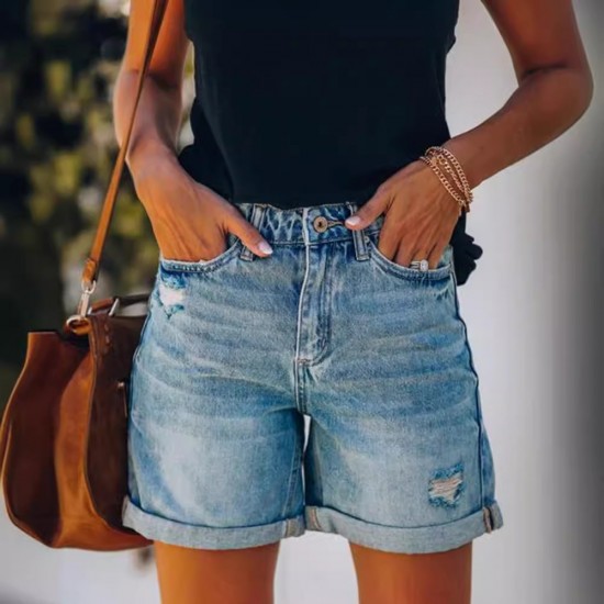 2025 Summer eBay Amazon Wish Street Ripped Straight-Leg Jeans for Women, Foreign Trade Trendy Brand 2025 Summer eBay Amazon Wish Street Ripped Straight-Leg Jeans for Women, Foreign Trade Trendy Brand