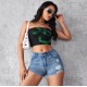 Amazon European and American Cross-border Ripped Denim Shorts for Women, High-waisted, Slim Fit, Streetwear, Raw-edge Shorts, In Stock Amazon European and American Cross-border Ripped Denim Shorts for Women, High-waisted, Slim Fit, Streetwear, Raw-edge Shorts, In Stock