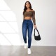2025 Cross-Border Amazon Independent Autumn Hot Girl Skinny Jeans: Streetwear High-Waisted Stretch Skinny Pants for Women 2025 Cross-Border Amazon Independent Autumn Hot Girl Skinny Jeans: Streetwear High-Waisted Stretch Skinny Pants for Women