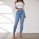 Factory Direct Foreign Trade Jeans for Women: Spring 2024 Elastic High-Waisted Slimming Raw-Edge Straight-Leg Pants Factory Direct Foreign Trade Jeans for Women: Spring 2024 Elastic High-Waisted Slimming Raw-Edge Straight-Leg Pants
