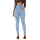 2025 New European and American Cross-Border Super High-Waisted Ripped Jeans: Tight-Leg Slimming Skinny Pants for Women 2025 New European and American Cross-Border Super High-Waisted Ripped Jeans: Tight-Leg Slimming Skinny Pants for Women
