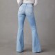 Factory direct sales of 2025 new cross-border European and American high-waisted, ripped jeans for women, street style, flared pants. Factory direct sales of 2025 new cross-border European and American high-waisted, ripped jeans for women, street style, flared pants.