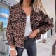 2025 new European and American spring and autumn denim jackets, leopard print, long-sleeved, short, loose-fitting, casual jackets for women, now in stock. 2025 new European and American spring and autumn denim jackets, leopard print, long-sleeved, short, loose-fitting, casual jackets for women, now in stock.