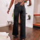 European and American Cross-Border Amazon Spring 2025 New Dark Blue High-Waisted Wide-Leg Jeans for Women, Fashionable Retro Straight-Leg Pants European and American Cross-Border Amazon Spring 2025 New Dark Blue High-Waisted Wide-Leg Jeans for Women, Fashionable Retro Straight-Leg Pants