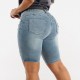 2025 new European and American cross-border high-waisted ripped denim shorts for women, stretchy, slim-fitting, hip-lifting cropped pants in stock 2025 new European and American cross-border high-waisted ripped denim shorts for women, stretchy, slim-fitting, hip-lifting cropped pants in stock
