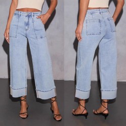 2025 New Stretch Trousers: Washed High-Waisted Jeans: Fashionable, Casual, and Versatile Wide-Leg Jeans for Women 2025 New Stretch Trousers: Washed High-Waisted Jeans: Fashionable, Casual, and Versatile Wide-Leg Jeans for Women